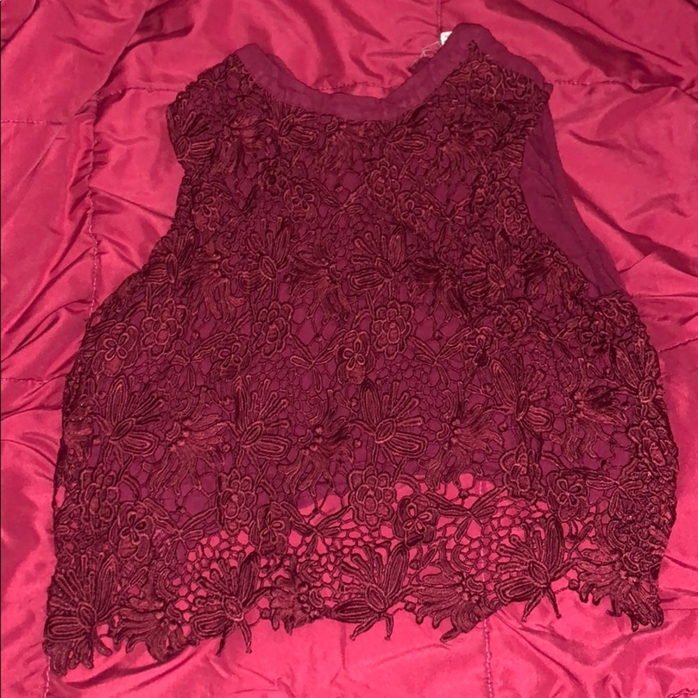 Laced crop top